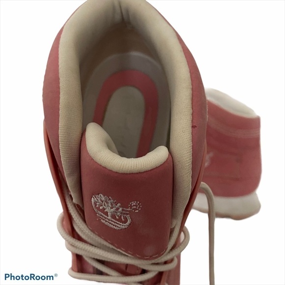Timberland Barbie Pink Nubuck Ankle boots Leather shoes 8 - Picture 11 of 12